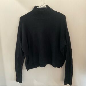 Free People Classic Black Cowl Neck Sweater